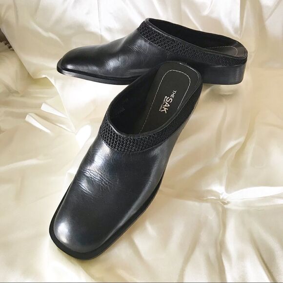 The Sak Elliot Lucca Black Leather Loafer Mule 7M - Picture 7 of 11